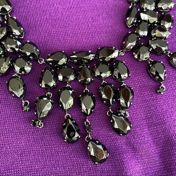 ABS Black & Silver necklace - Picture 6 of 8